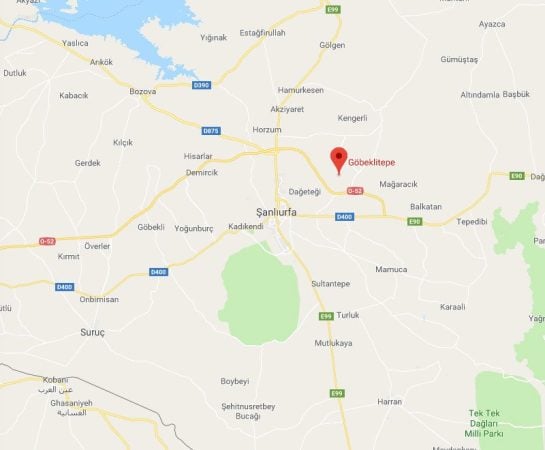 Location of Göbeklitepe