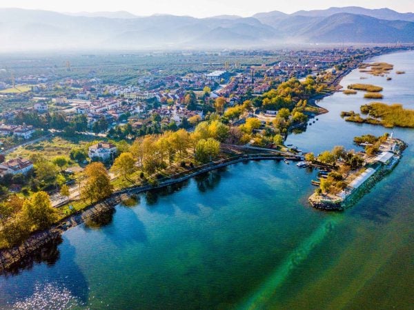 Scenic nature view lake iznik bursa