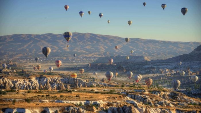 Sunrise cappadocia balloon overlook