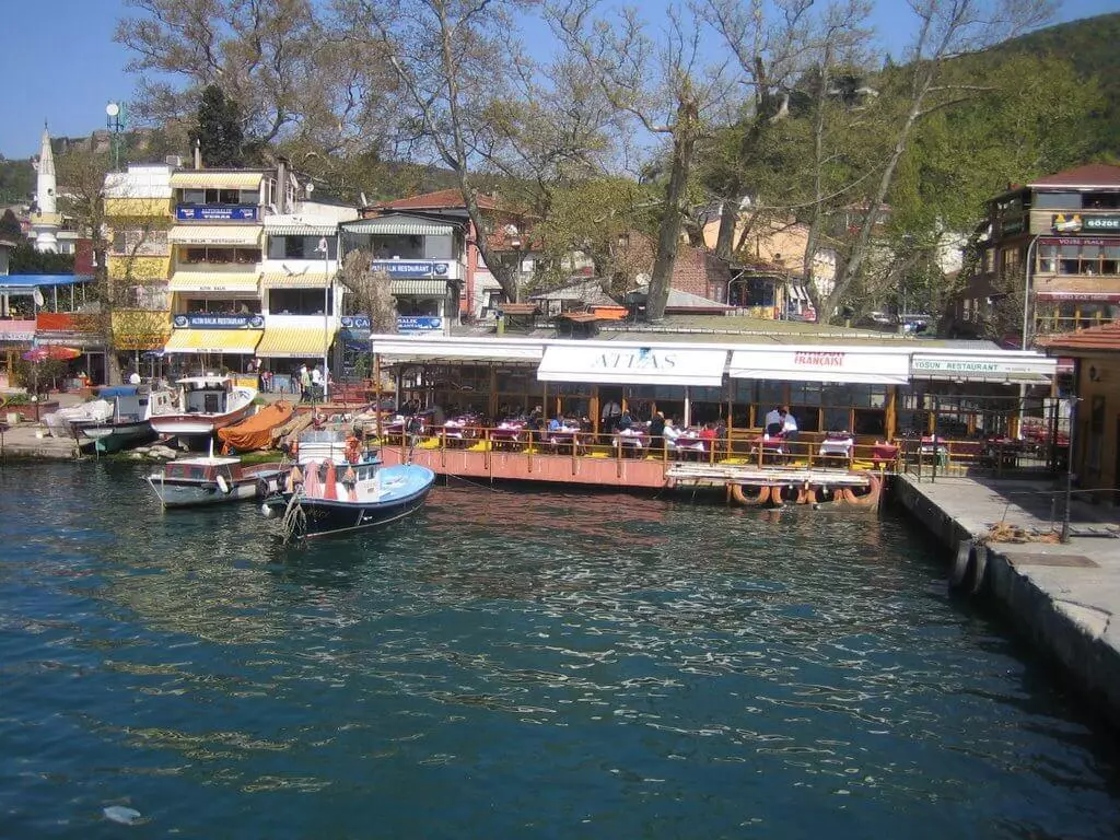 Shoreline of Anadolu Kavağı in Istanbul.