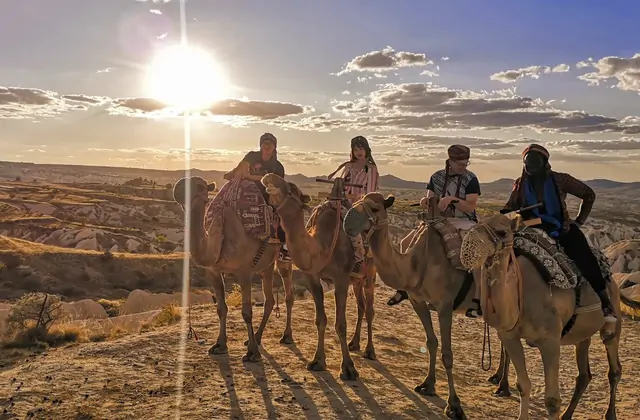 Viajes de expedición en camello revelando ecología desértica, sitios arqueológicos y asentamientos tradicionalmente habitados.