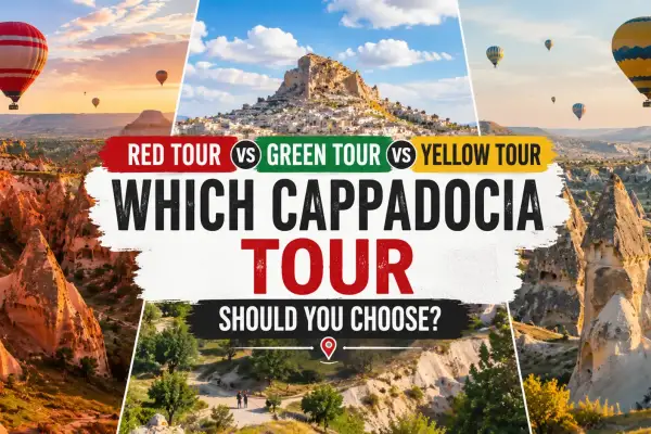 Tour Rosso vs Tour Verde vs Tour Giallo: quale scegliere in Cappadocia? 2026