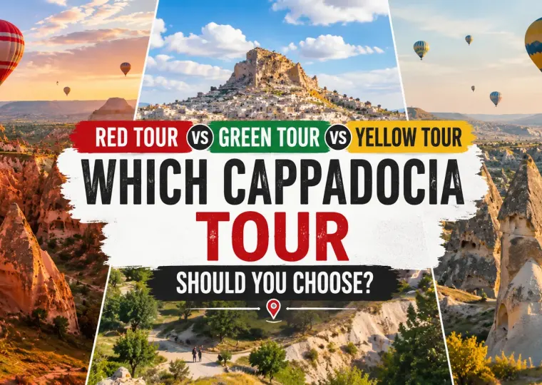 Tour Rosso vs Tour Verde vs Tour Giallo: quale scegliere in Cappadocia? 2026