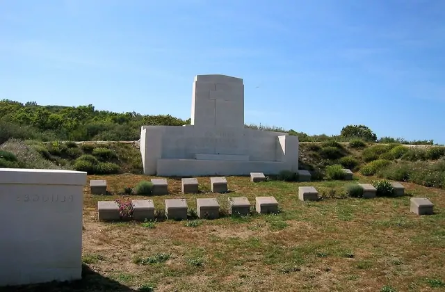 The monumental sculptures at Gallipoli express grief and honor simultaneously, their architecture embodying the desire to transform tragedy into meaning through permanent commemoration.