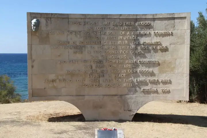 Memorials at Gallipoli feature the languages and insignia of multiple nations, creating a multilingual archive of sorrow and national sacrifice inscribed in stone.
