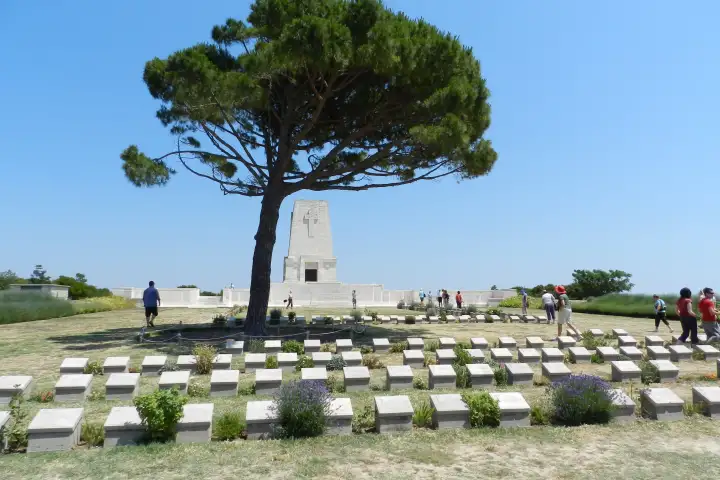 The architectural forms of Gallipoli's memorials vary from austere simplicity to elaborate sculptural composition, each expressing different cultural approaches to mourning and remembrance.