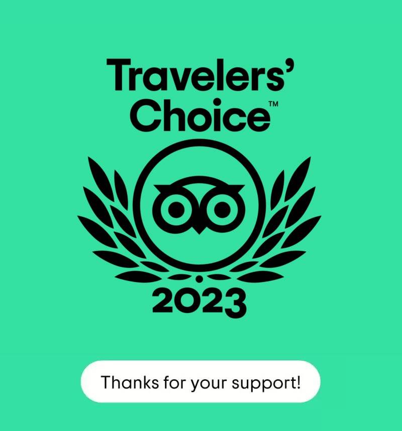 TripAdvisor Travelers Choice 2023